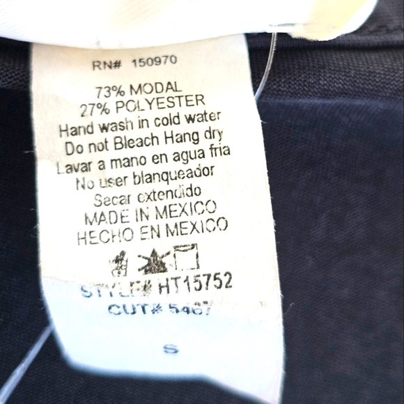 Lavender Field Bell Sleeve Tie Front Vneck Top Shirt W/ Gold & Black Necklace - Picture 7 of 13